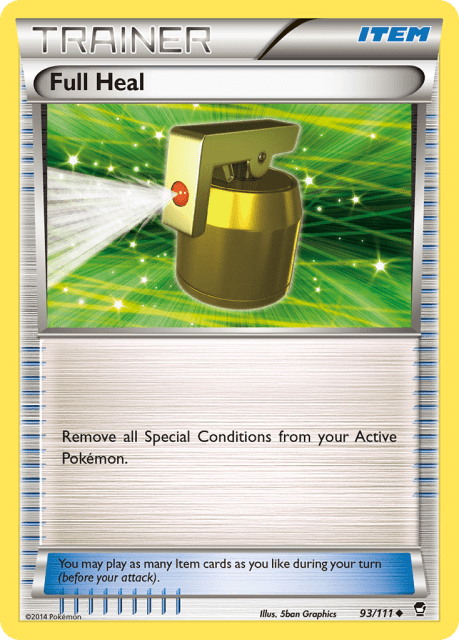 Full Heal (Reverse Holofoil) (93) — Furious Fists