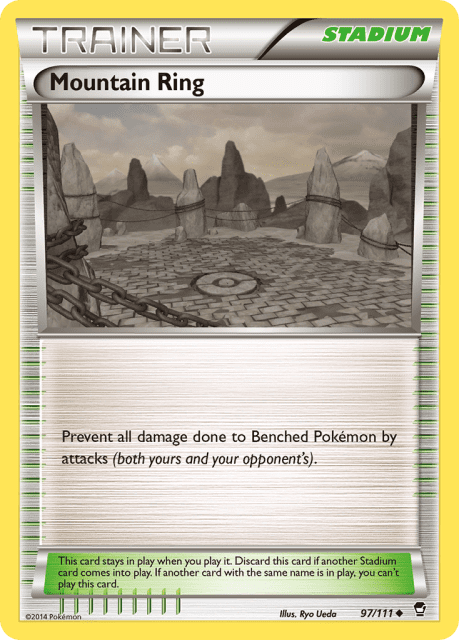 Mountain Ring (Reverse Holofoil) (97) — Furious Fists