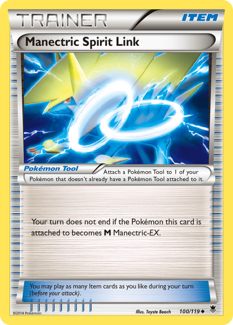 Manectric Spirit Link (Reverse Holofoil) (100) — Phantom Forces