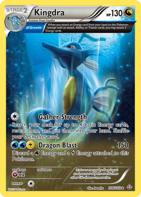 Kingdra (Reverse Holofoil) (108) — Primal Clash