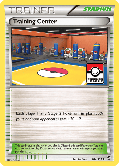 Training Center (Reverse Holofoil) (102) — Furious Fists