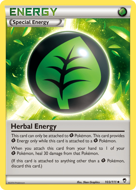 Herbal Energy (Reverse Holofoil) (103) — Furious Fists