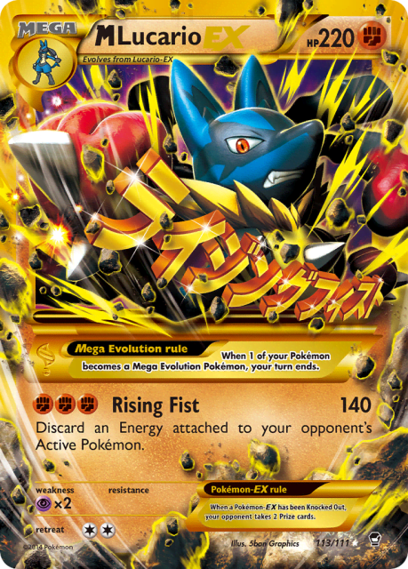 M Lucario-EX (Holofoil) (113) — Furious Fists
