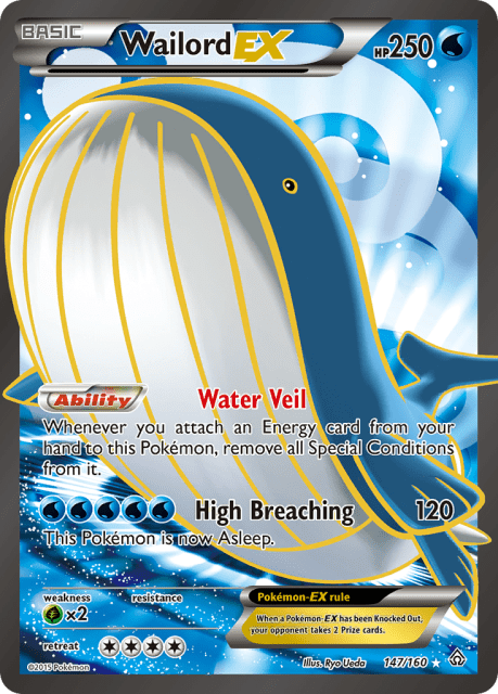 Wailord-EX (Holofoil) (147) — Primal Clash