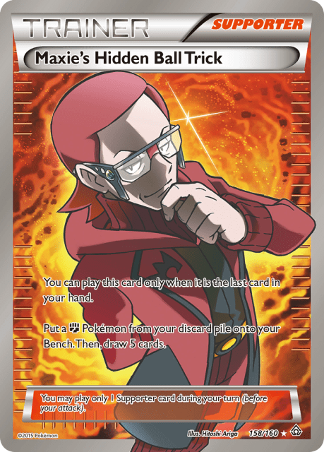 Maxie's Hidden Ball Trick (Holofoil) (158) — Primal Clash