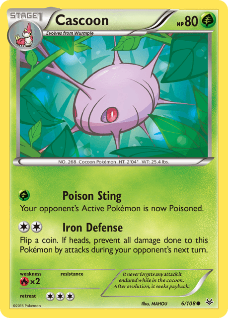 Cascoon (Reverse Holofoil) (6) — Roaring Skies