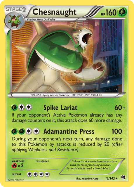 Chesnaught (Reverse Holofoil) (11) — BREAKthrough