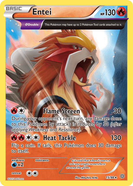 Entei (Holofoil) (15) — Ancient Origins