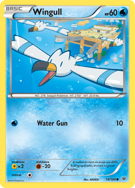 Wingull (Reverse Holofoil) (18) — Roaring Skies