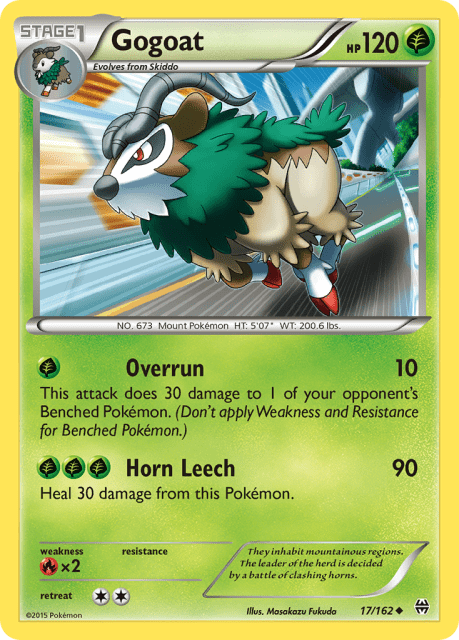 Gogoat (Reverse Holofoil) (17) — BREAKthrough