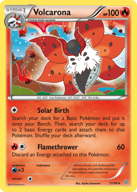 Volcarona (Reverse Holofoil) (17) — Ancient Origins