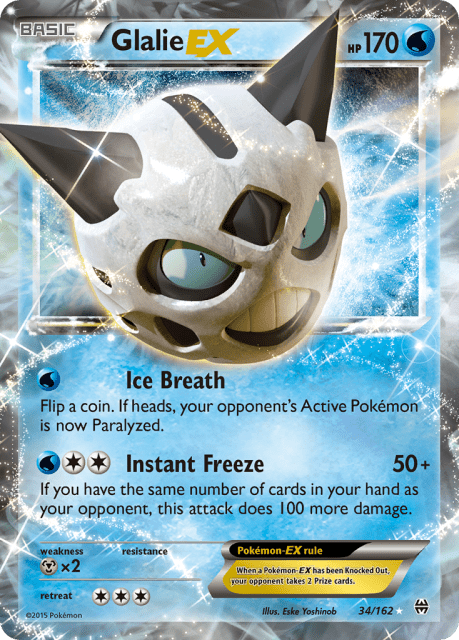 Glalie-EX (Holofoil) (34) — BREAKthrough