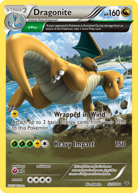 Dragonite (Holofoil) (52) — Roaring Skies