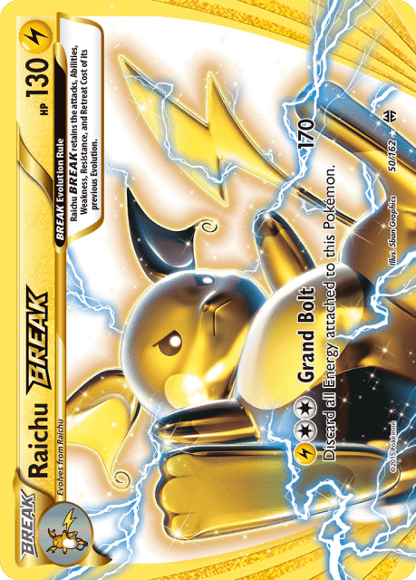 Raichu BREAK (Holofoil) (50) — BREAKthrough