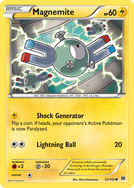 Magnemite (Reverse Holofoil) (52) — BREAKthrough