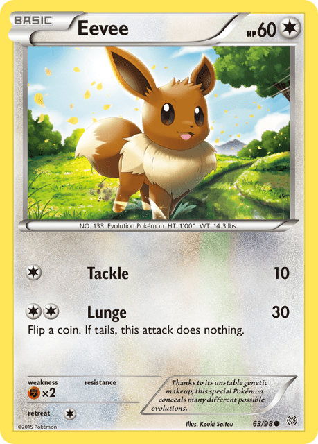 Eevee (Reverse Holofoil) (63) — Ancient Origins