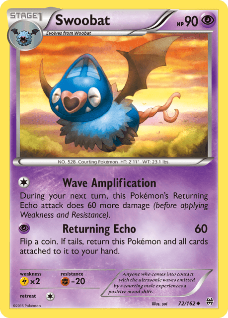 Swoobat (Reverse Holofoil) (72) — BREAKthrough
