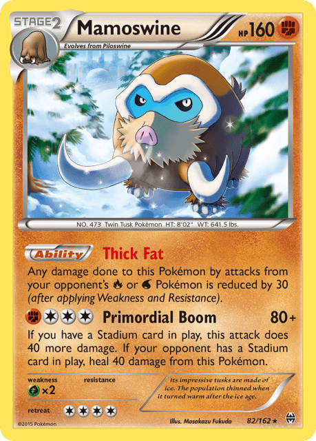 Mamoswine (Reverse Holofoil) (82) — BREAKthrough