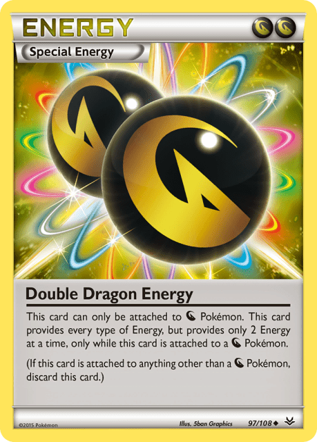 Double Dragon Energy (Reverse Holofoil) (97) — Roaring Skies