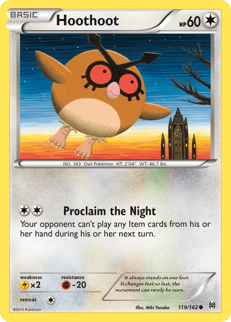 Hoothoot (Reverse Holofoil) (119) — BREAKthrough