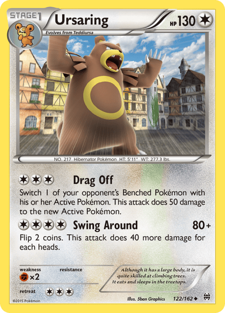 Ursaring (Reverse Holofoil) (122) — BREAKthrough
