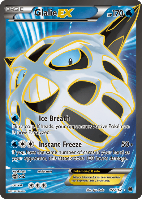 Glalie-EX (Holofoil) (155) — BREAKthrough