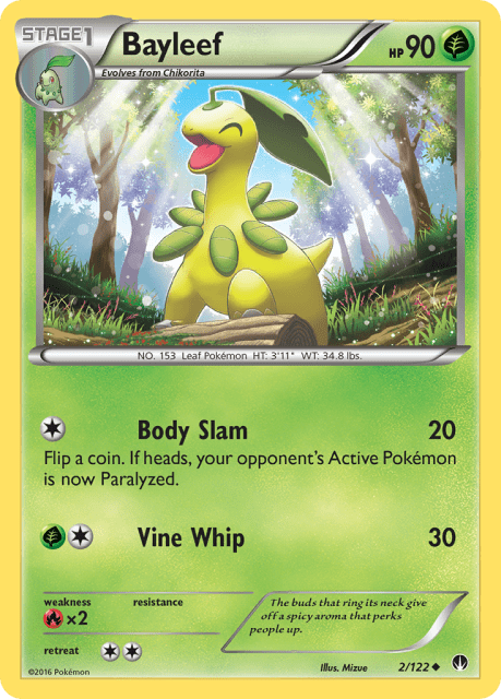 Bayleef (Reverse Holofoil) (2) — BREAKpoint