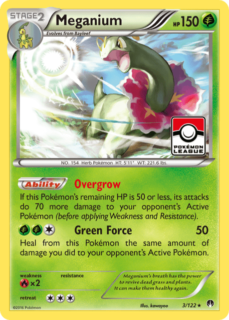 Meganium (Holofoil) (3) — BREAKpoint
