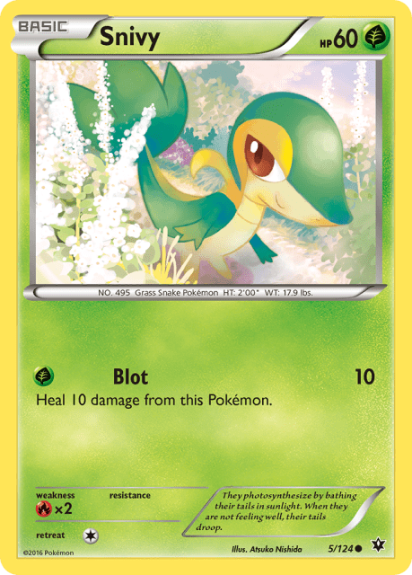 Snivy (Reverse Holofoil) (5) — Fates Collide