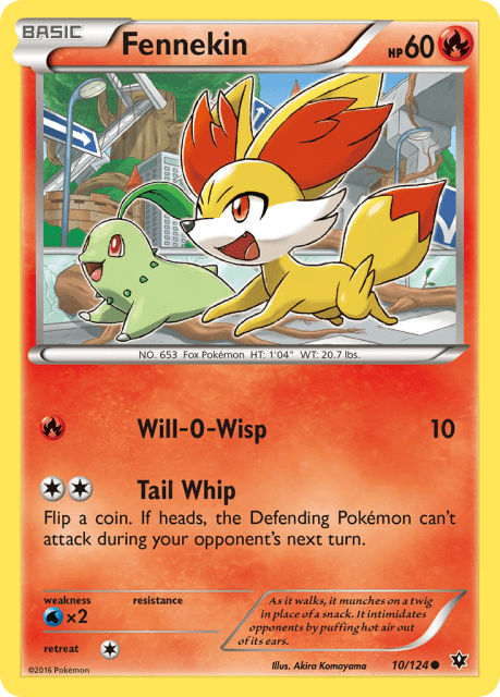Fennekin (Reverse Holofoil) (10) — Fates Collide