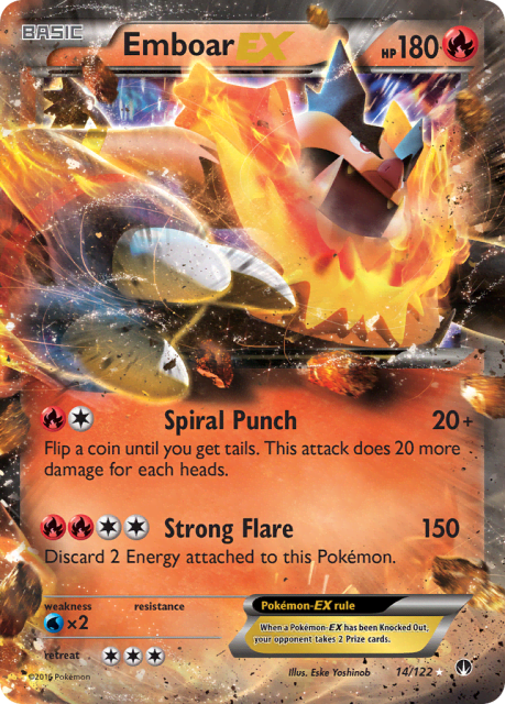 Emboar-EX (Holofoil) (14) — BREAKpoint