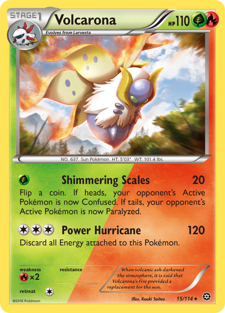 Volcarona (League1st Place Stamp) (15) — Steam Siege