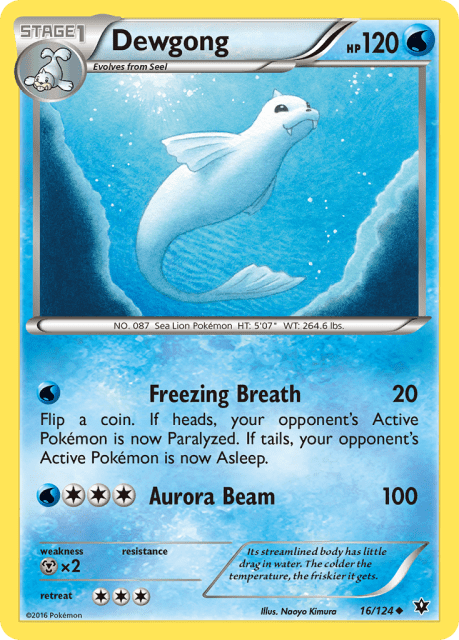 Dewgong (Reverse Holofoil) (16) — Fates Collide