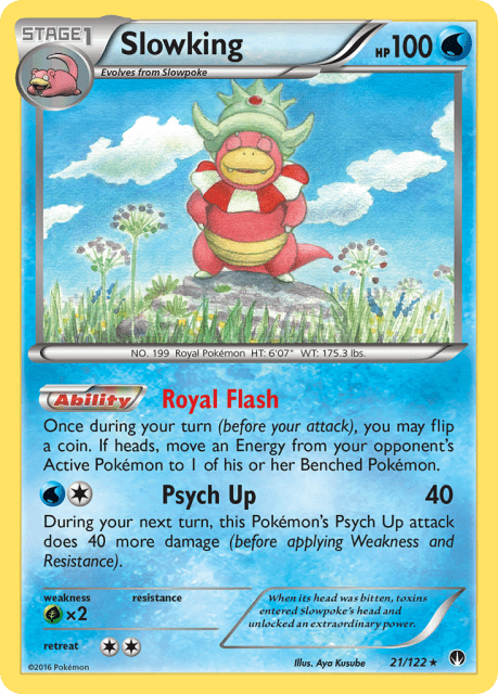 Slowking (Reverse Holofoil) (21) — BREAKpoint