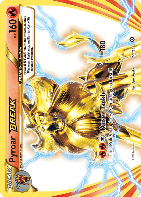 Pyroar BREAK (Holofoil) (24) — Steam Siege
