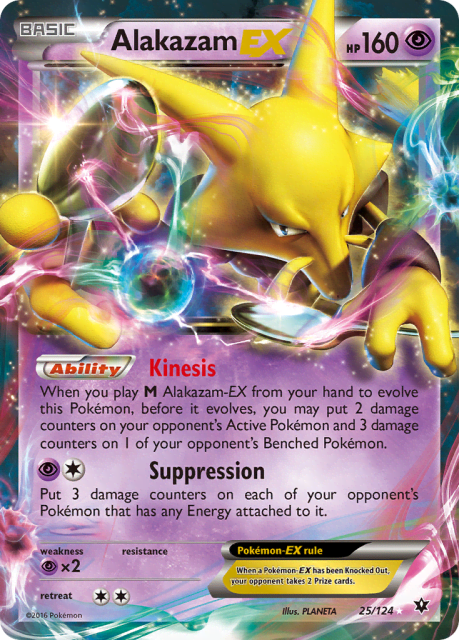 Alakazam-EX (Holofoil) (25) — Fates Collide