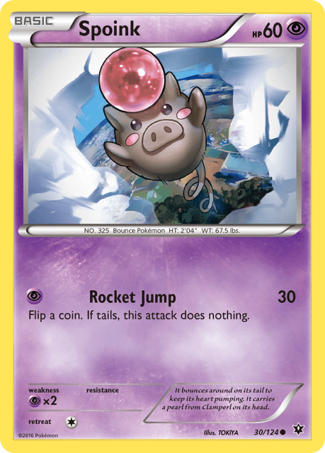 Spoink (Reverse Holofoil) (30) — Fates Collide