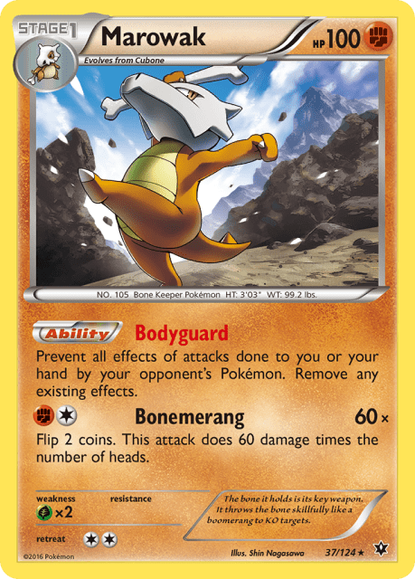 Marowak (Reverse Holofoil) (37) — Fates Collide