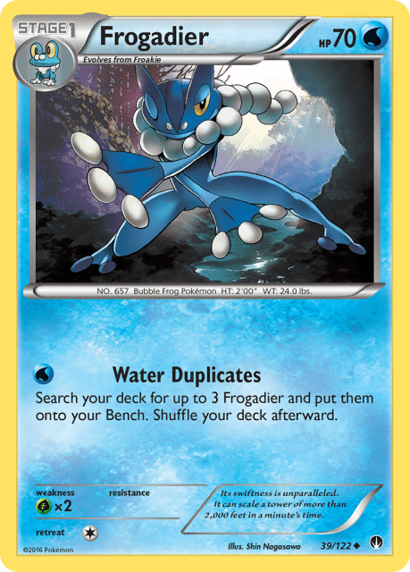 Frogadier (Reverse Holofoil) (39) — BREAKpoint