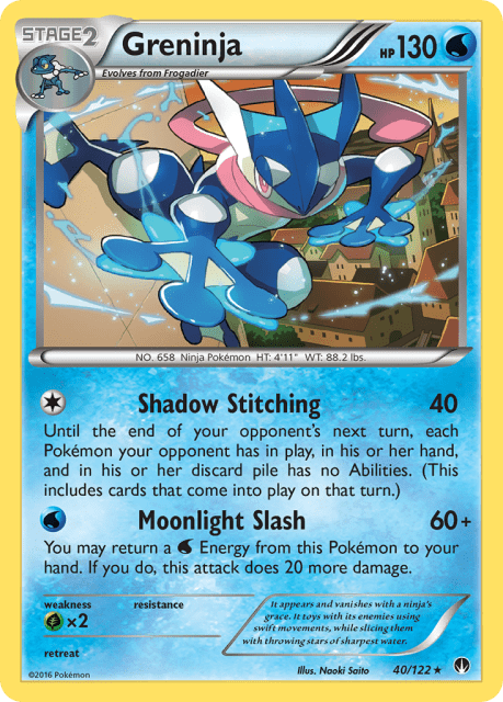 Greninja (Cracked Ice Holofoil) (40) — BREAKpoint