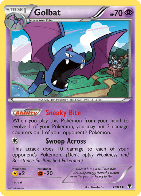 Golbat (Reverse Holofoil) (31) — Generations