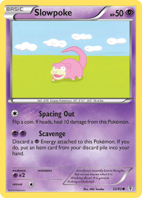 Slowpoke (Reverse Holofoil) (32) — Generations