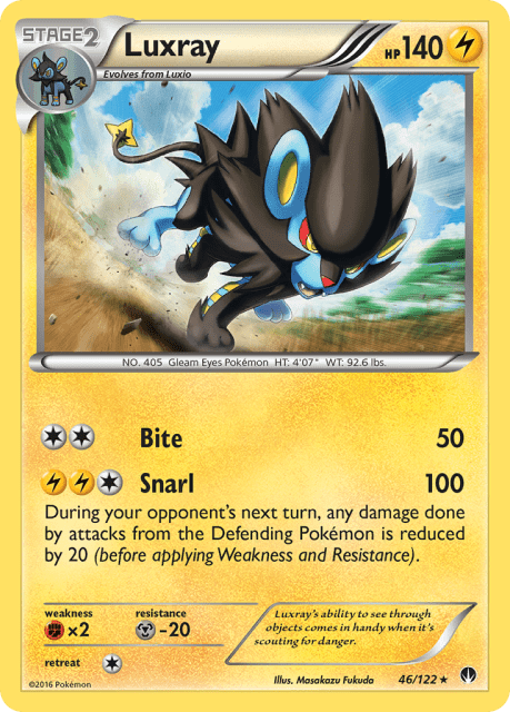 Luxray (Reverse Holofoil) (46) — BREAKpoint