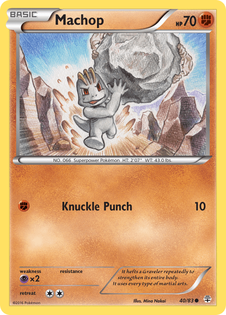 Machop (Reverse Holofoil) (40) — Generations