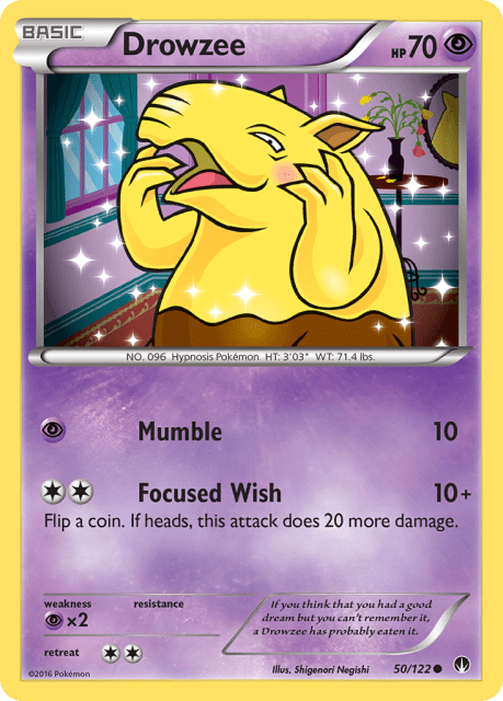 Drowzee (Reverse Holofoil) (50) — BREAKpoint