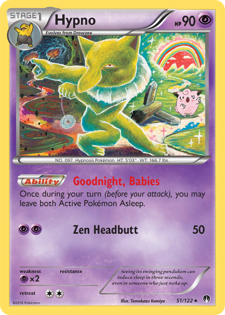Hypno (Reverse Holofoil) (51) — BREAKpoint