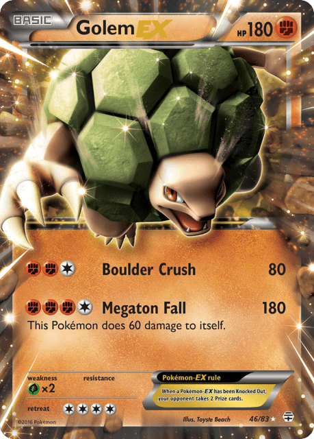 Golem-EX (Holofoil) (46) — Generations