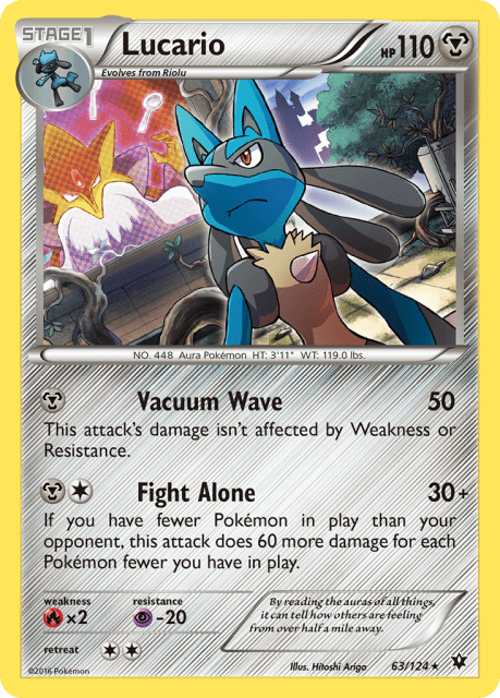 Lucario (Holofoil) (63) — Fates Collide