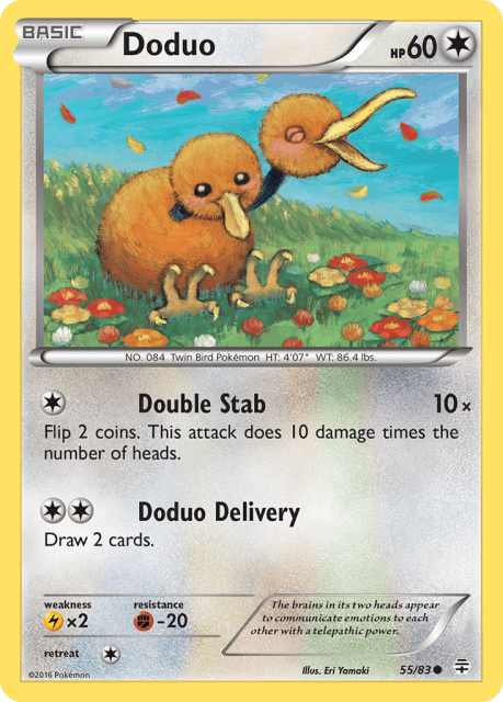 Doduo (Reverse Holofoil) (55) — Generations