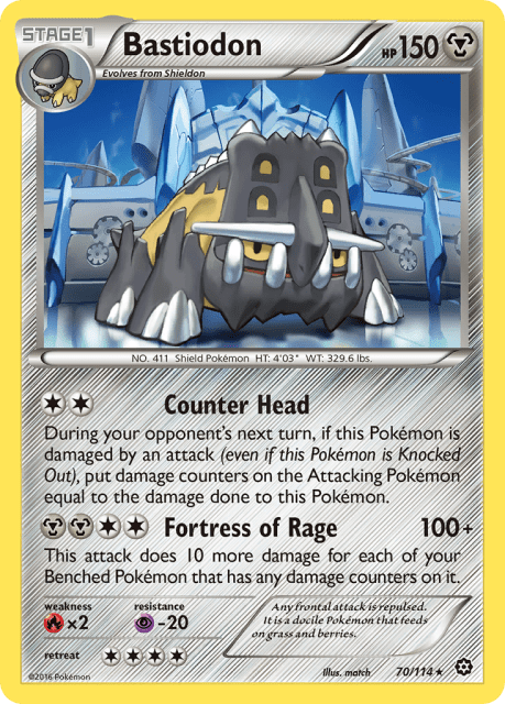 Bastiodon (Reverse Holofoil) (70) — Steam Siege